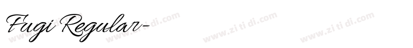 Fugi Regular字体转换